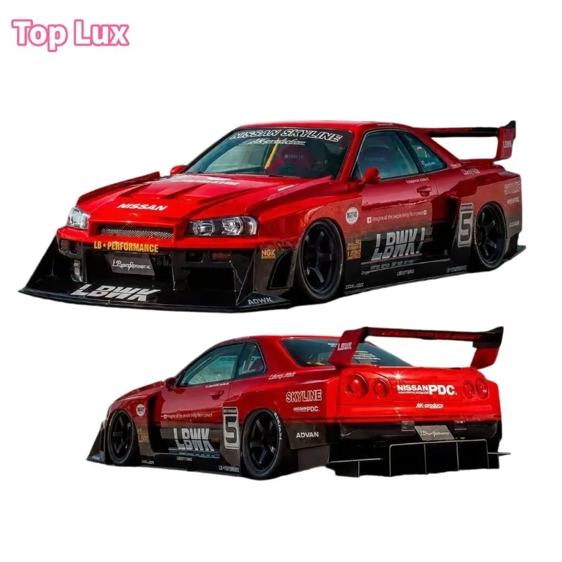 

Pre-order the Top Lux 1:64 Nissan Skyline R34 ER34 replica alloy car model. It's a gift toy for friends and an adult collectible