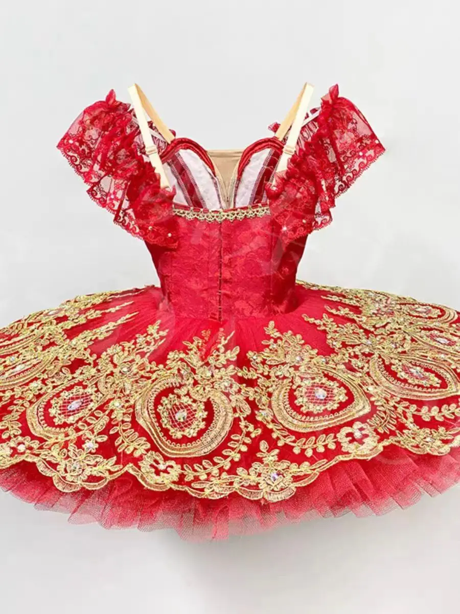 Don Quixote Bacha variations tutu Red costume Children's competition costume
