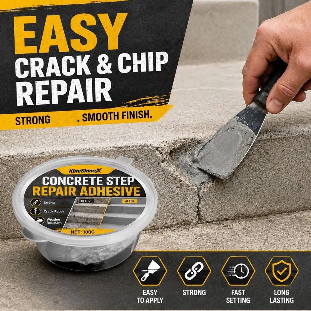  Concrete Step Repair Adhesive Cracks Filler Weatherproof Waterproof High Strength Strong Bonding For Walkway For Patios Garden
