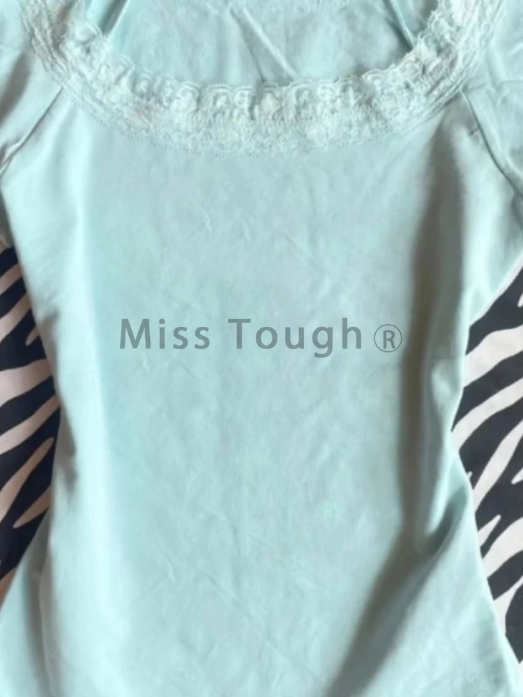 Novedad de verano, camisetas ajustadas de encaje estético para mujer, camisetas de manga corta con cordones Vintage dulce y elegante, ropa ajustada de moda de diseño femenino