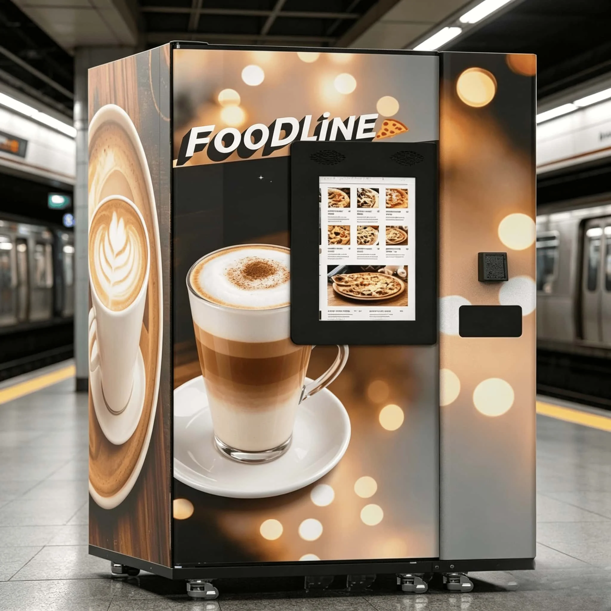 FOODLINE Anti Fog Glass Pizza Vending Cabinet Clear Display Constant Freezing High Temp Baking Oven