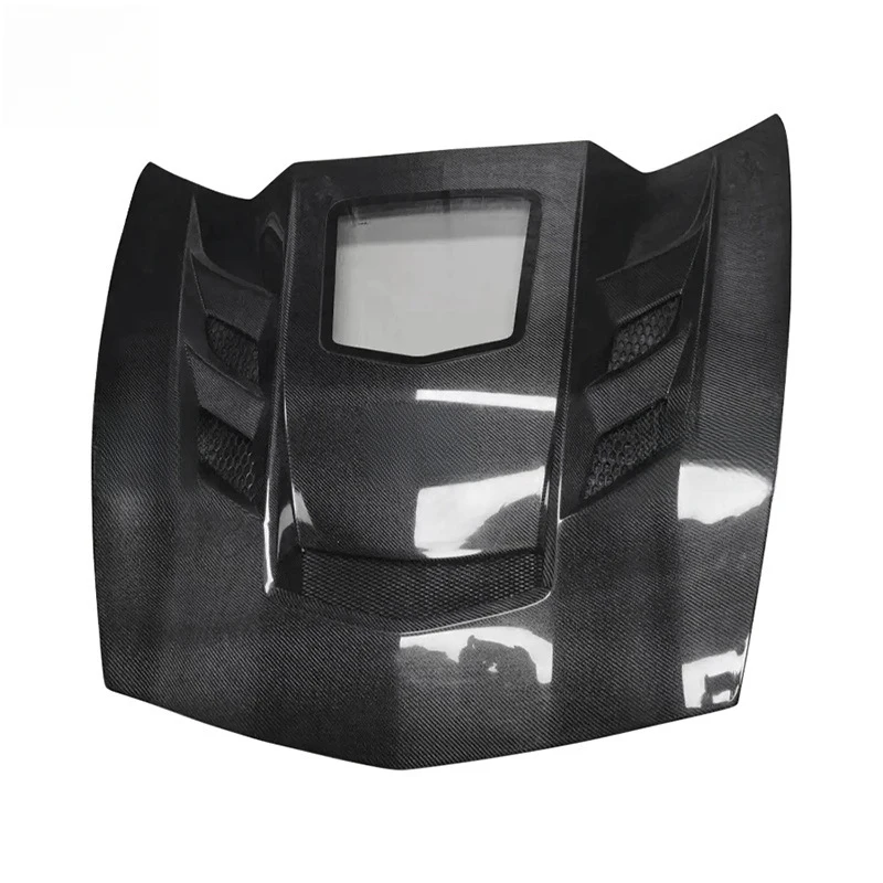 

Suitable for Chevrolet Corvette C7 carbon fiber hood, transparent , modified engine , front cover
