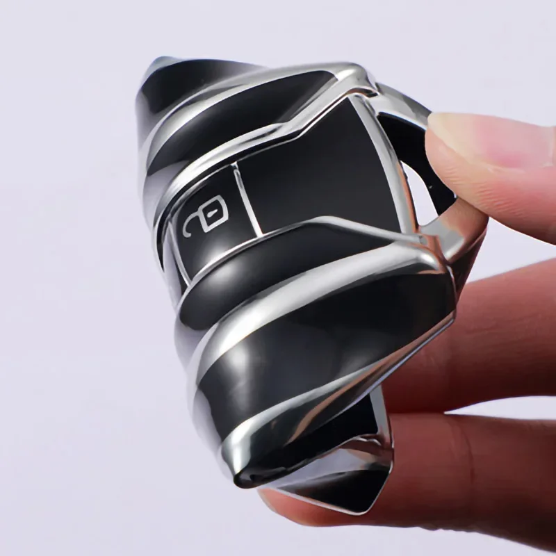 Custodia per chiave auto in TPU per VW Volkswagen Touareg 2019-corrente 3 pulsanti Guscio remoto automatico Proteggi accessori Portachiavi
