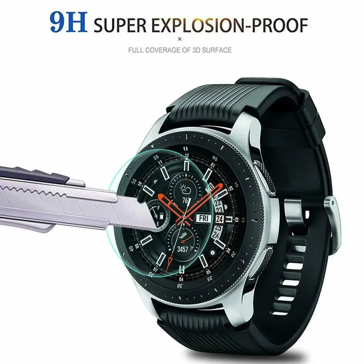 HD Tempered Glass for Samsung Galaxy Watch 5 4 3 42mm 44mm 40mm 46mm Guard Protector Film Watch4 Classic Screen Protectors Films