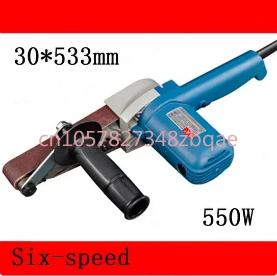 

Belt Sander 220-240V Variable Speed 30*533mm Belt Sander 550w High Power Woodworking Belt Sander Sandpaper Grinder