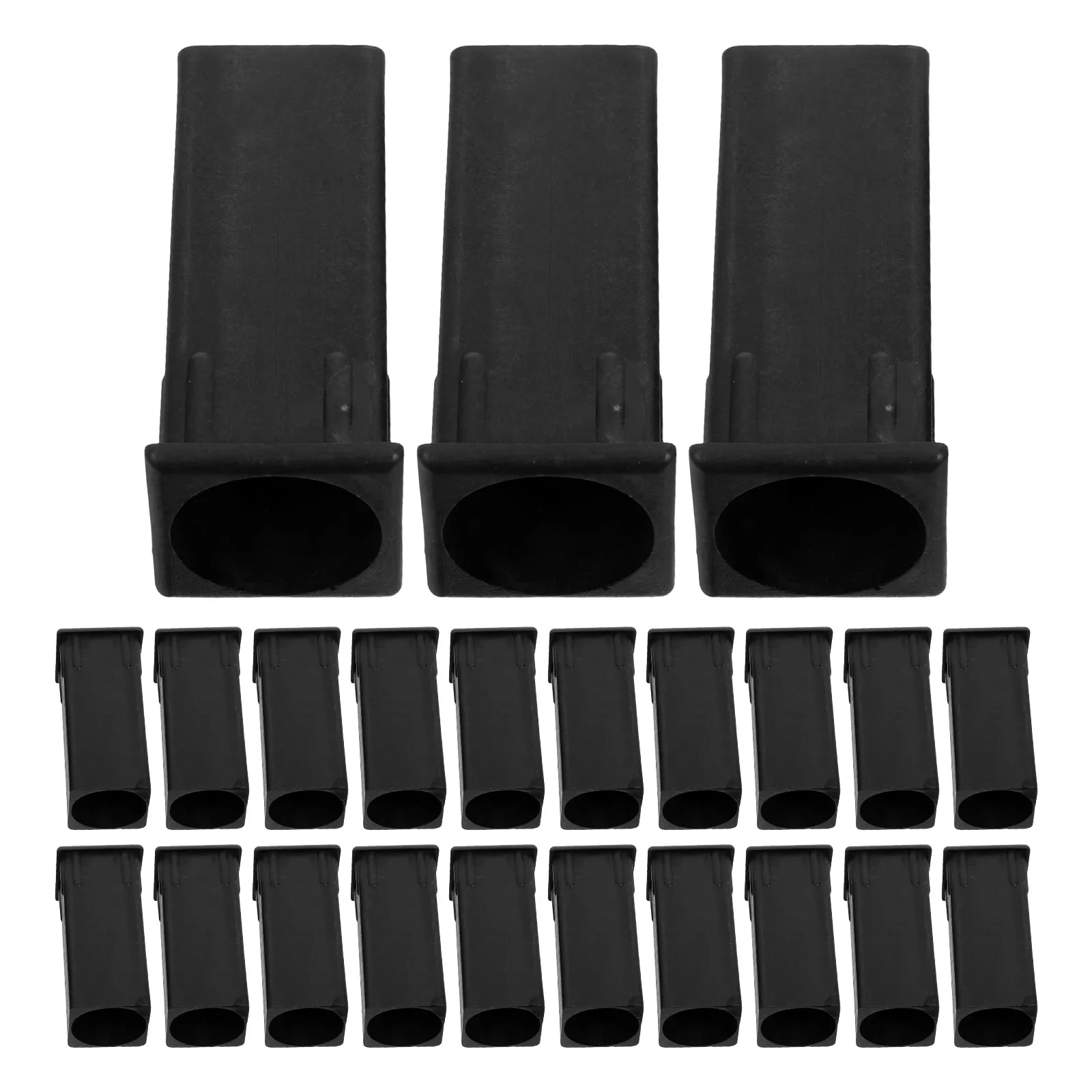 24Pcs 25mm Plastic Chair Leg Caps Floor Protectors Noise Reducing Furniture End Covers for School Desks Chairs