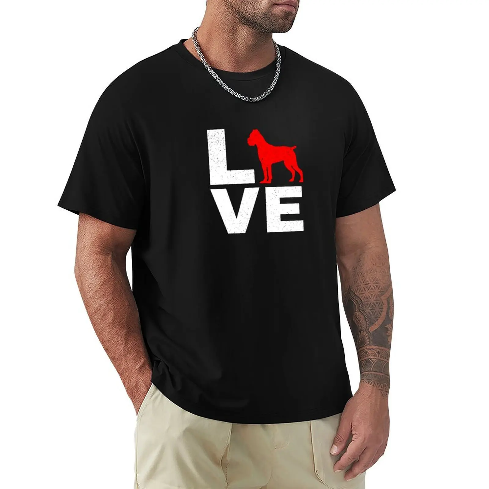 

I Love Cane Corso T-Shirt Large Size Short Sleeve T-Shirt