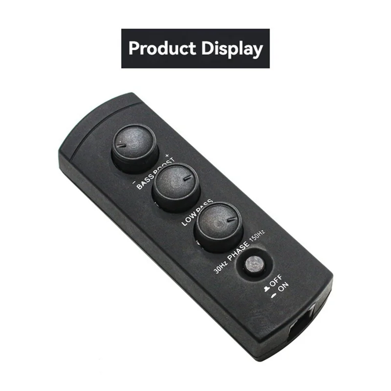 

Advanced Car Spare Tire Bass Amplifier Volume Controller Spare Tire Bass Remote Volume Regulator 6-Core Crystal Interface