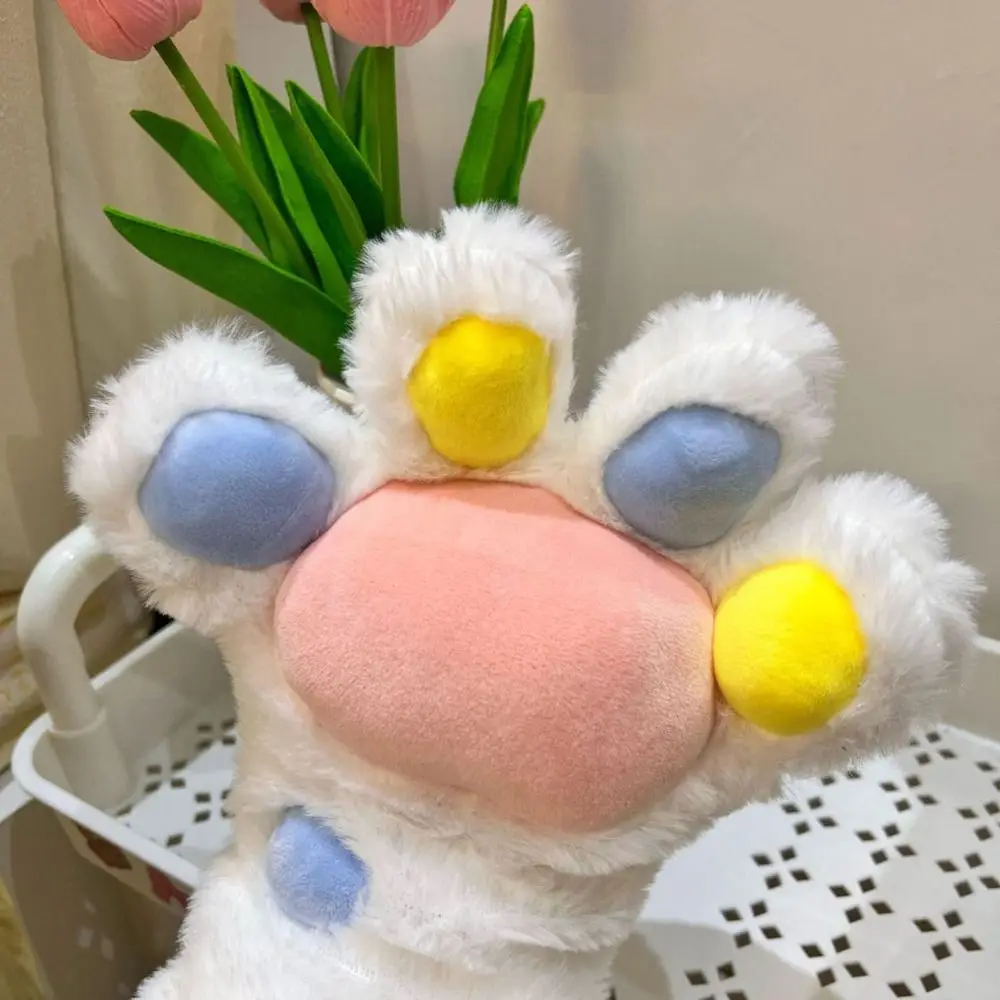 Sound Fun Toys Cat Paw Palm Gloves Plush Cartoon Cat Claw Furry Glove Cute Soft Mittens Winter Mittshand Cosplay Costume