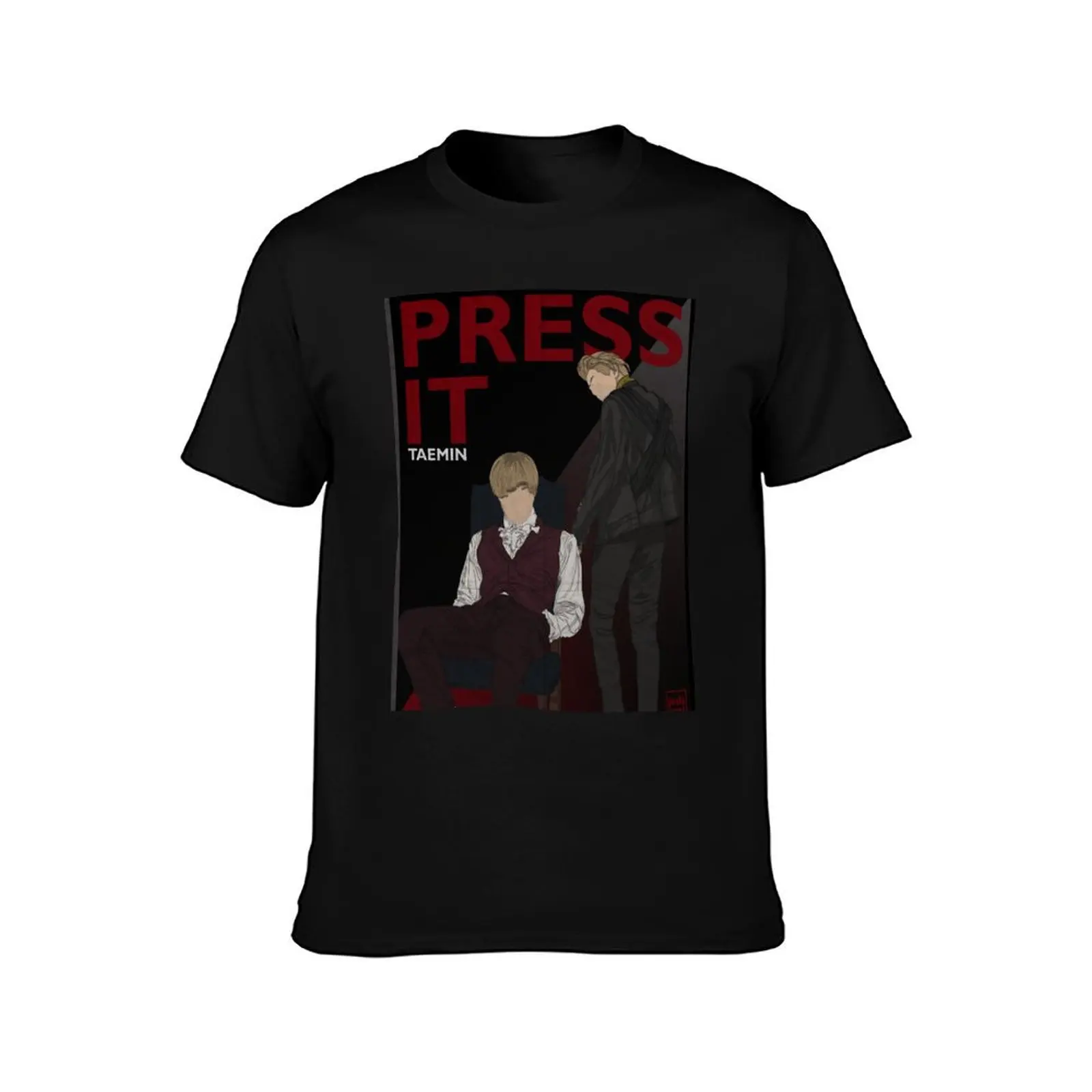 TAEMIN PRESS IT ERA POSTER STYLE T-Shirt Street Style Casual Tee Shirt T-Shirt