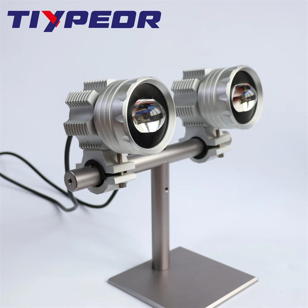 

TIYPEOR CNC Aluminum High Quality Super Bright Spotlight Wireless Switch Fog Lights Auxiliary Headlight High Power High/Low Beam