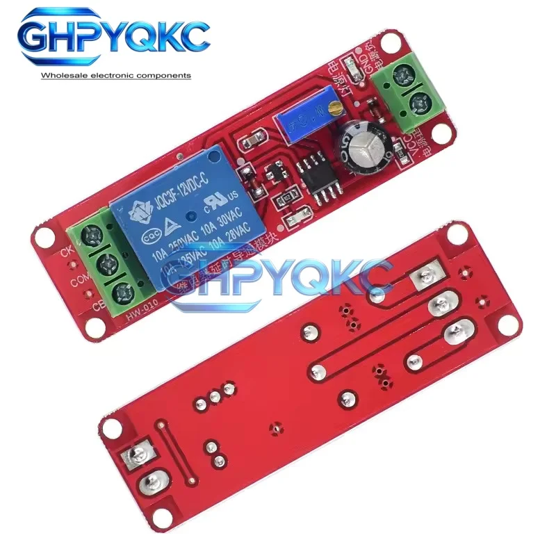 DC 5V 12V Time Delay Relay NE555 Time Relay Shield Timing Relay Timer Control Switch Car Relays Pulse Generation Duty Cycle