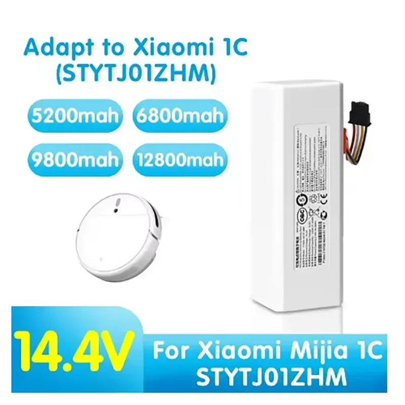 14.4V Battery For Xiaomi Mijia Mi Sweeping Mopping Robot Vacuum Cleaner Rechargeable Batteries 1C 37.44Wh High Capacity