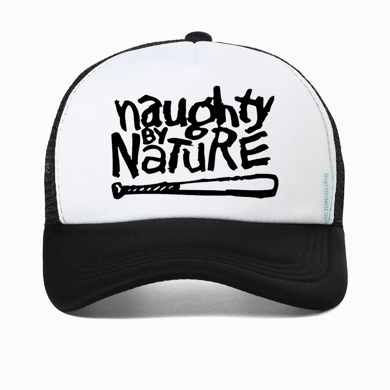 Naughty By Nature Hip Hop Rapper hat For Men Fashion Brand Men\'s Baseball Cap cool Rapper rock Dad hat Summer Mesh Bonnet