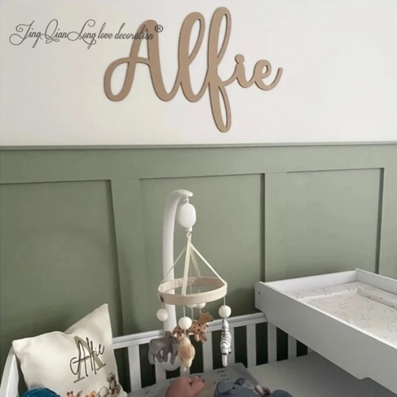 Custom  Personalised Wooden Name Sign  Custom Wall Art  Baby Name Sign For Nursery  Home Decoration  Kids Bedroom Name Sign