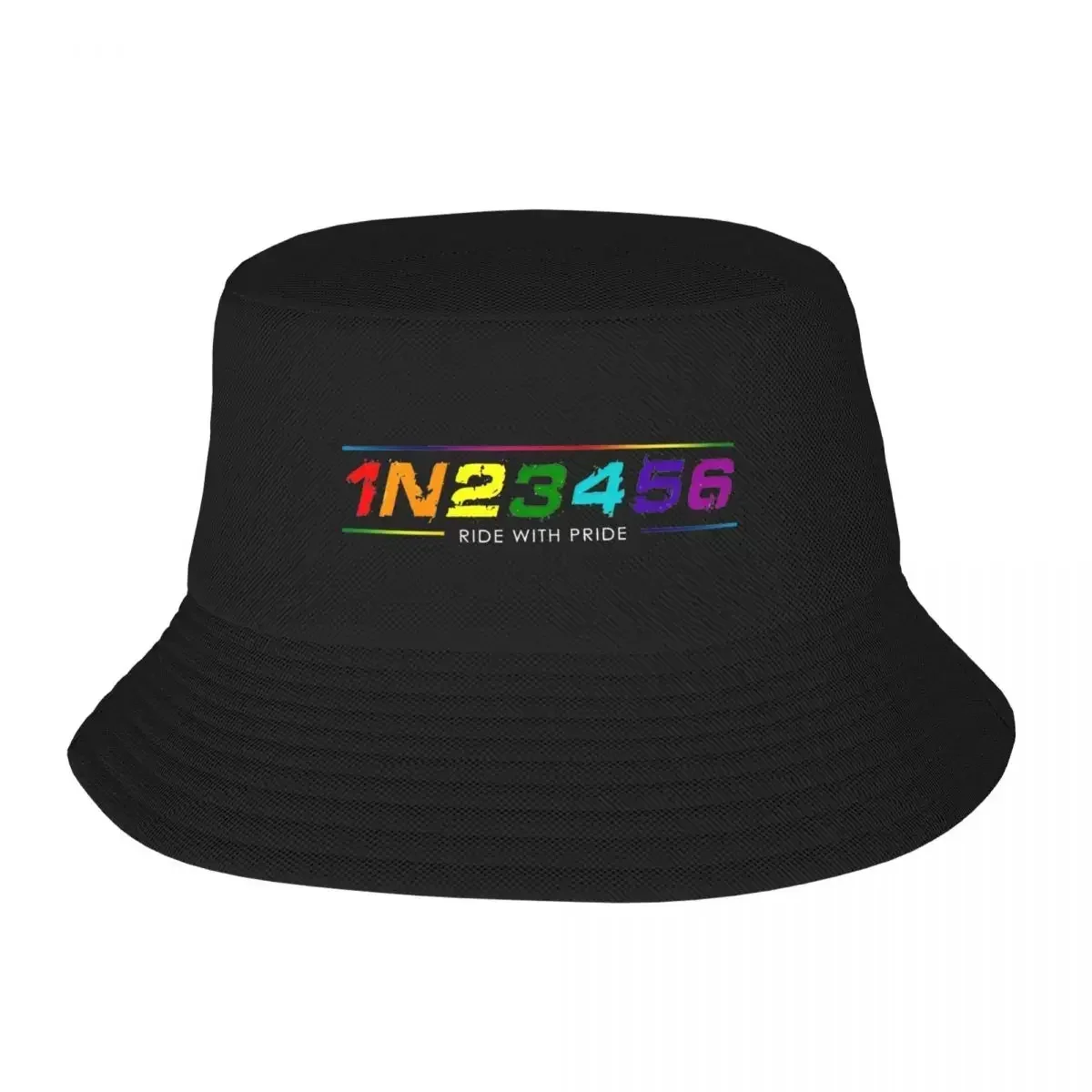 2026 1n23456 Ride Motorcycle With Pride Lgbt Bucket Hat for Women Men Vocation Sun Hat Foldable for Camping Fishing Cap Session
