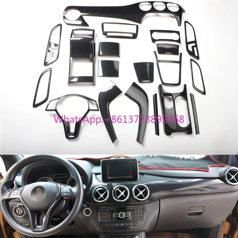 

Carbon Fiber Car Interior Accessories for Mercedes benz B Class 2012-2019 B180 B200 B260 W246 Gear Panel Window Lifter Switch Mo