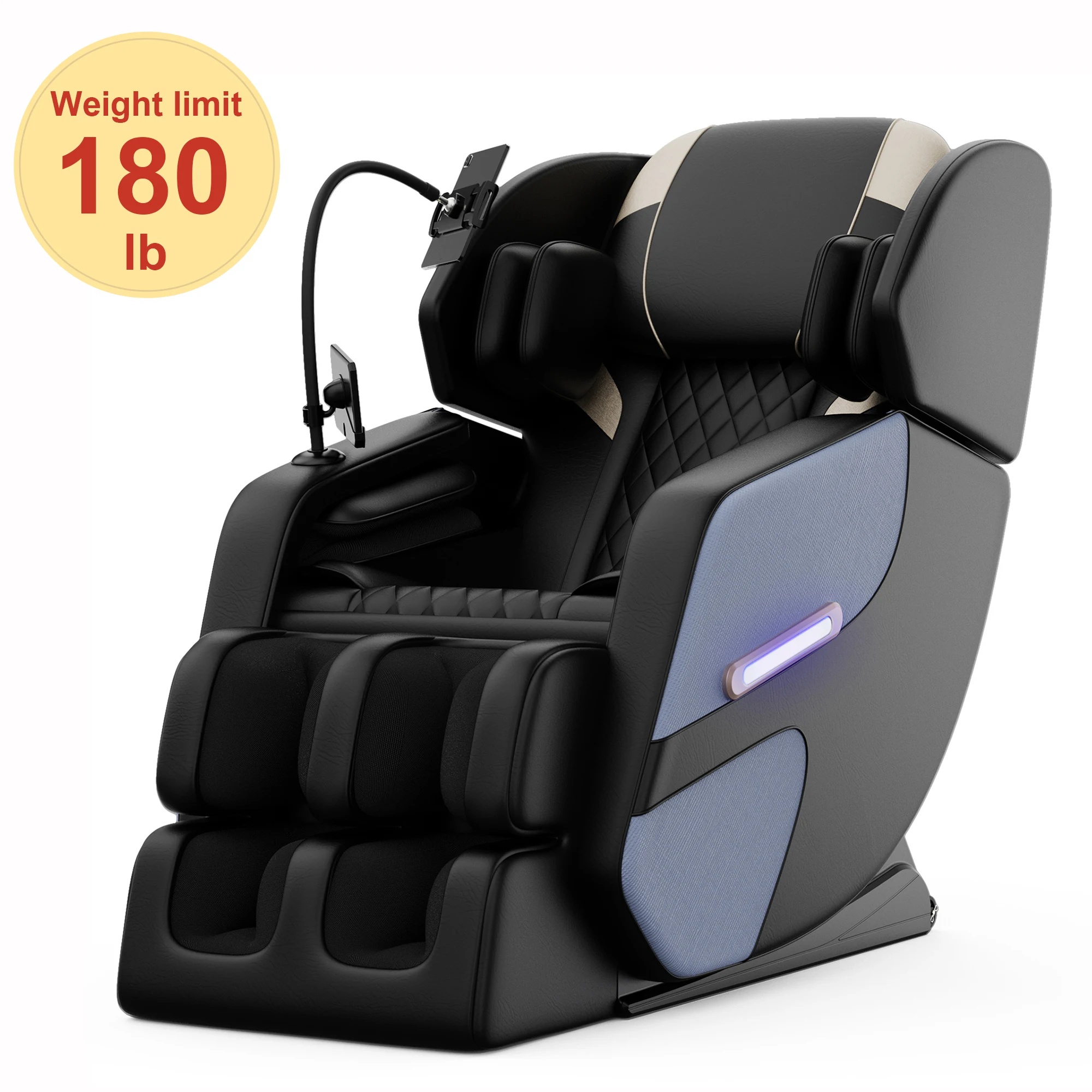 

Massage Chair Recliner, Full Body Zero Gravity Massage Chair with Heating, Bluetooth Speaker, Airbags, Supports to 180lbs & 6ft