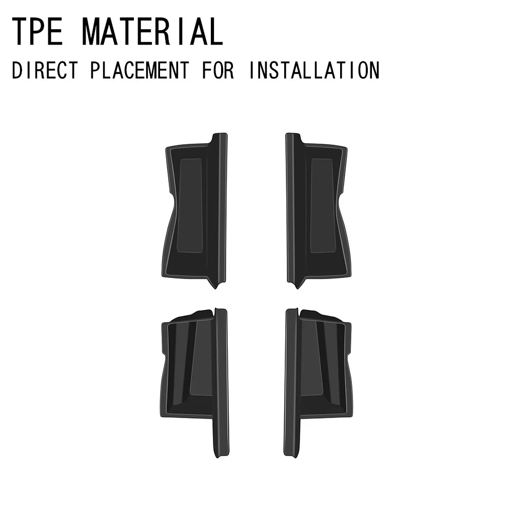 4Pcs Black Car Center Console Organizer Door Handle Pocket For Mazda For CX-5 (S/Select/Preferred/Premium/Premium Plus) 2026