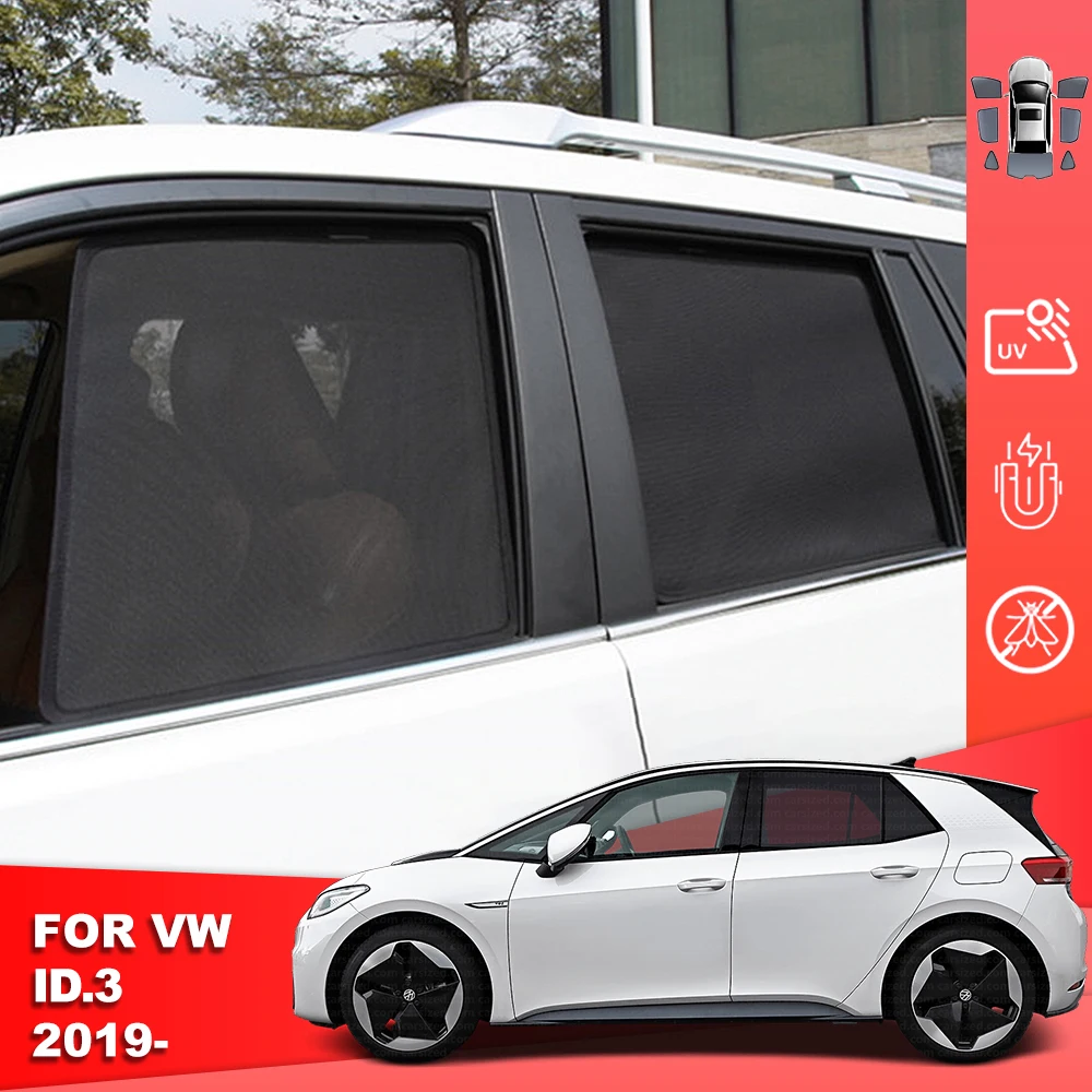 

For Volkswagen VW ID.3 ID3 2020-2024 Magnetic Car Sunshade Shield Front Windshield Curtain Rear Side Baby Window Sun Shade Visor