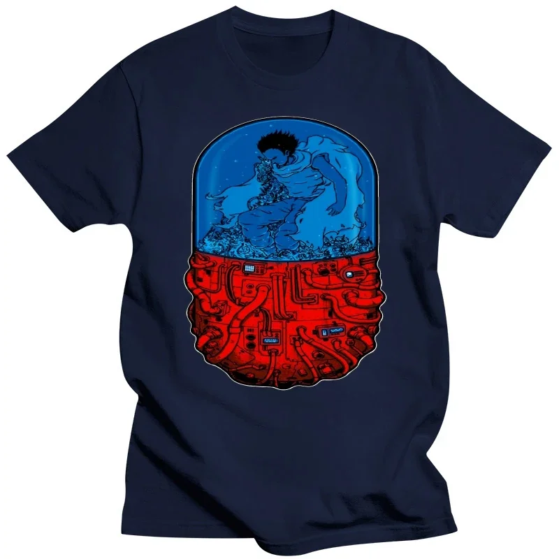 Japan Anime Akira men T Shirt Tetsuo Kaneda Neo Tokyo Tee Man Cool Fashion Short Sleeves Mens Designer cotton tshirt