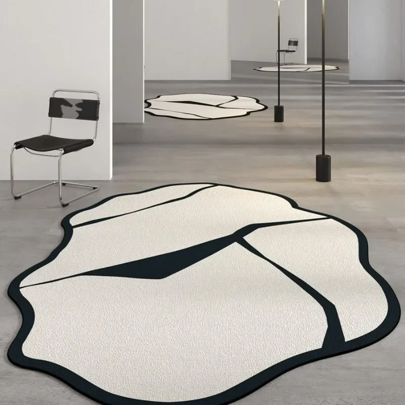 Nordic Irregularity Carpet  Living Room Bathroom Mat Luxury Sofa Floor Mat Bedroom Carpets Aesthetics Bed End Decor Rug