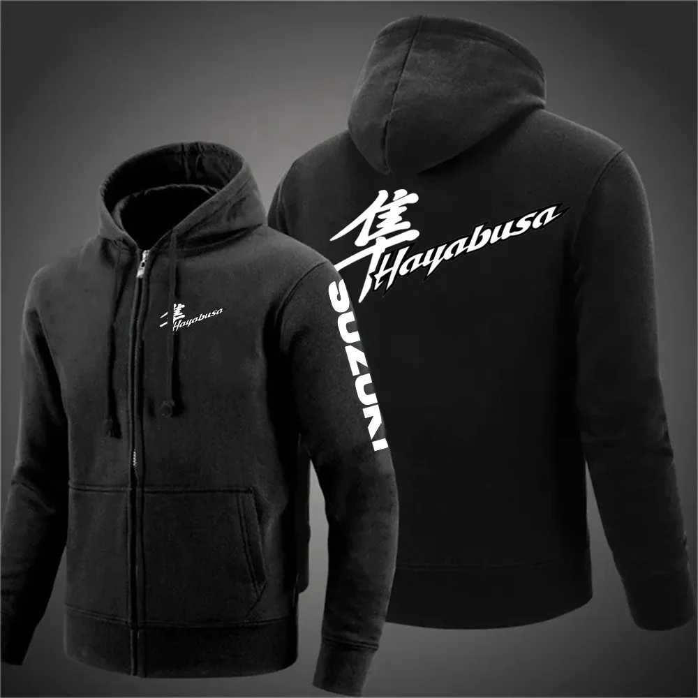 Men's Spring and Autumn New Suzuki Racing Extreme Sports Zipper Hoodie Women's Zipper Sportswear Fashion Couple Coat