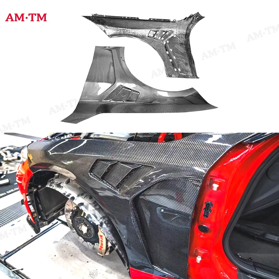 

For BMW M3 M4 G80 G82 G83 Dry Carbon Fiber Front Fender Vent Fender Front Louvered Fender Alp Style Body Kit