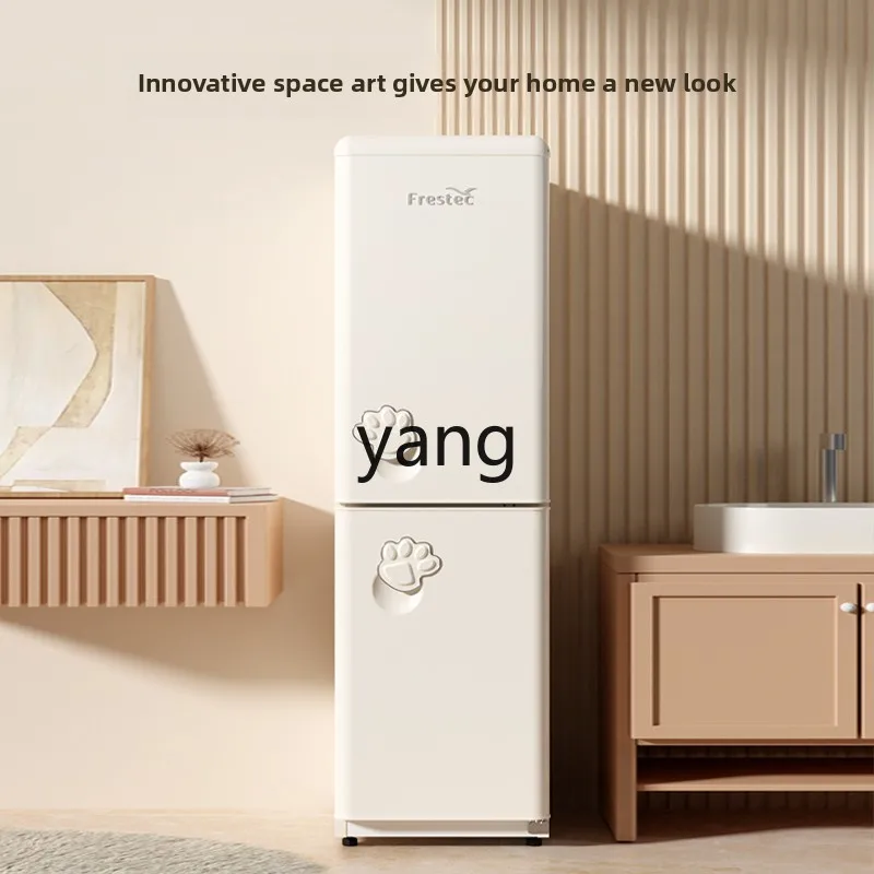 LH retro double door home energy-saving rental double door refrigerator