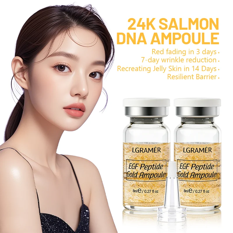 Peptide Gold Ampoule Skin Booster Crosslinked Hyaluronic Acid Facial Essence Whitening Moisturize Rejuvenating Skin Care New
