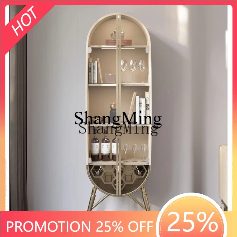 

ZYY exquisite simple wine cabinet post-modern simple villa bar glass display side cabinet
