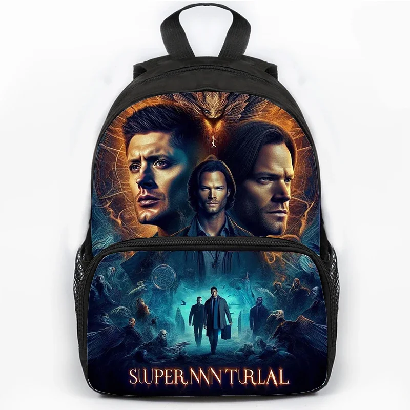 Supernatural Season 16 Backpack Large Capacity Boys Girls Bookbag Students School Bags Teenager Travel Rucksack Mochila SPN Bags