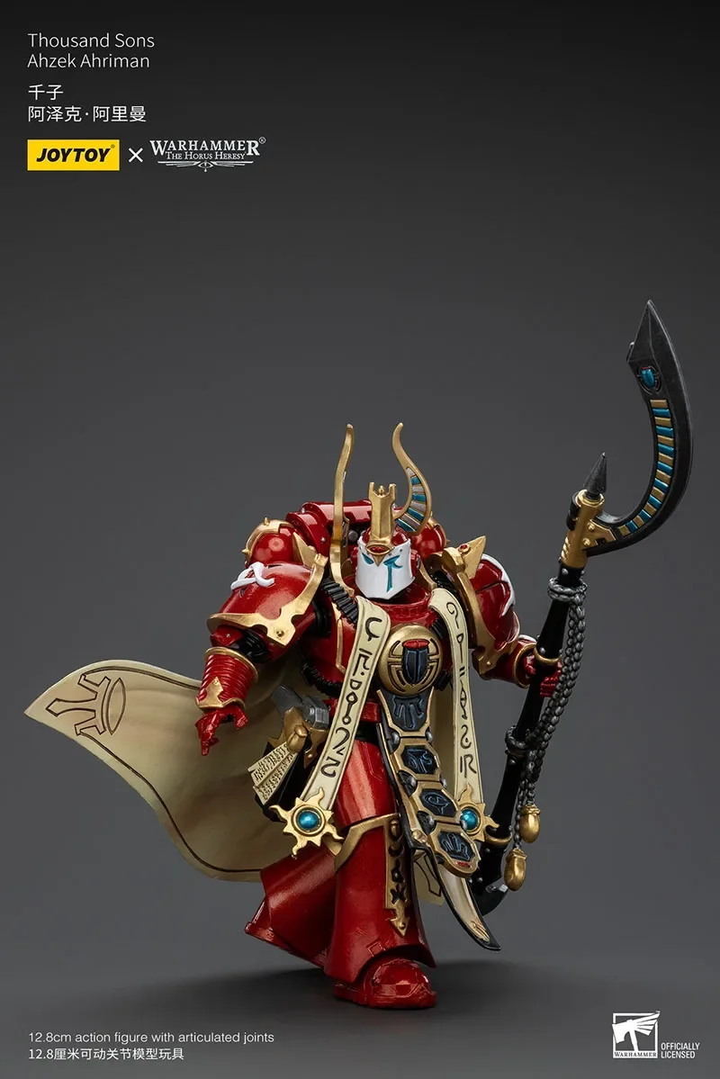 JOYTOY Warhammer 1/18 Thousand Sons Legion Praetor Magistus Amon Ahzek Ahriman Actionfigur Mini Militärsoldat Figur