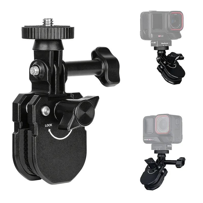 Aluminiowy uchwyt/mocowanie do szyby motocyklowej z klipsem do GoPro 13, Insta360 Ace Pro 2, DJI Osmo Nano/Action 5Pro/4/3 - akcesoria — zdjęcie produktu 6