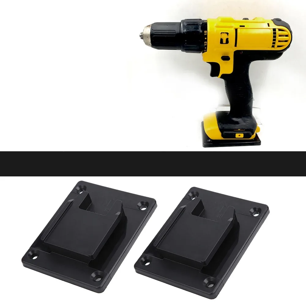 2pcs Colorful Under Shelf Power Tool Holder With Screws Wall Mount Battery Holder Wall Mount Rack Garage Workshop