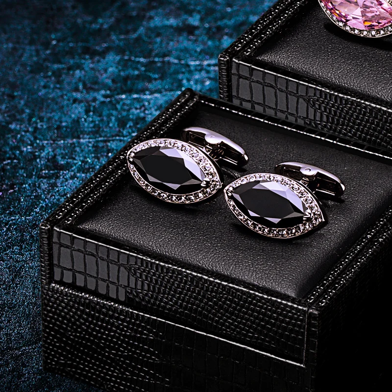 KFLK Jewelry Fashion French shirt cufflinks for mens Black Brand Cuff links Luxury Wedding Buttons High Quality guests