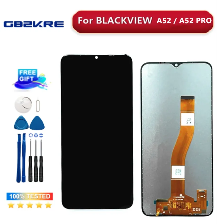 6.5 Inch Original 100% Gurantee For blackview A52 / A52 Pro LCD Display Touch Screen Asembly Replacement +tools