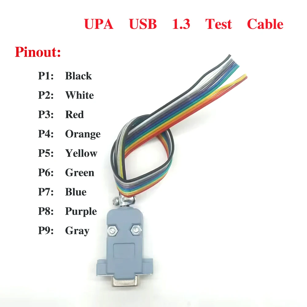 2024 UPA USB 1.3 Test Cable Adapter for UPA USB Programmer Tools ECU Pinout Diagnostic Connectors Compatible