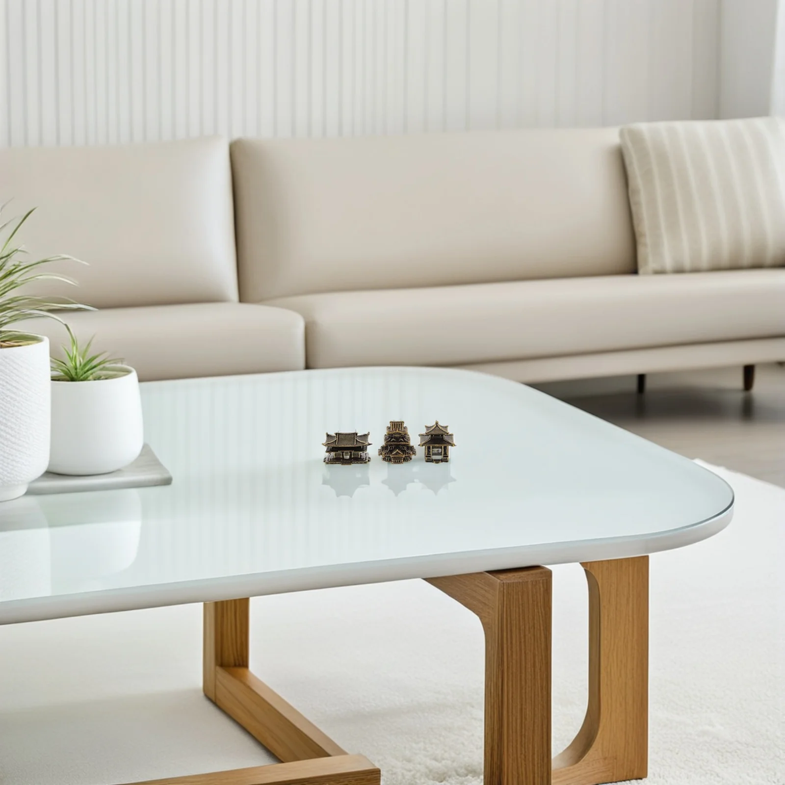 

3Pcs Mini Brass Pagoda Ornamental Decor Zen Garden Aquarium Japanese Style Lantern Indoor Outdoor Japanese Pagoda Garden Statue