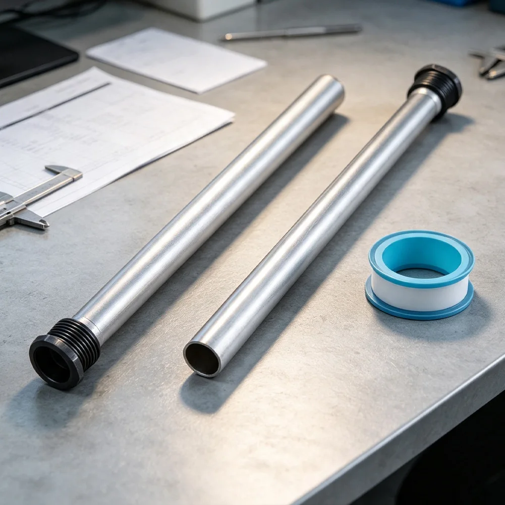 Aluminum Zinc Anode Rod for RV For water Heater 9.25 Inches Long 3/4 Thread Two Piece Set Compatible with Most Tanks