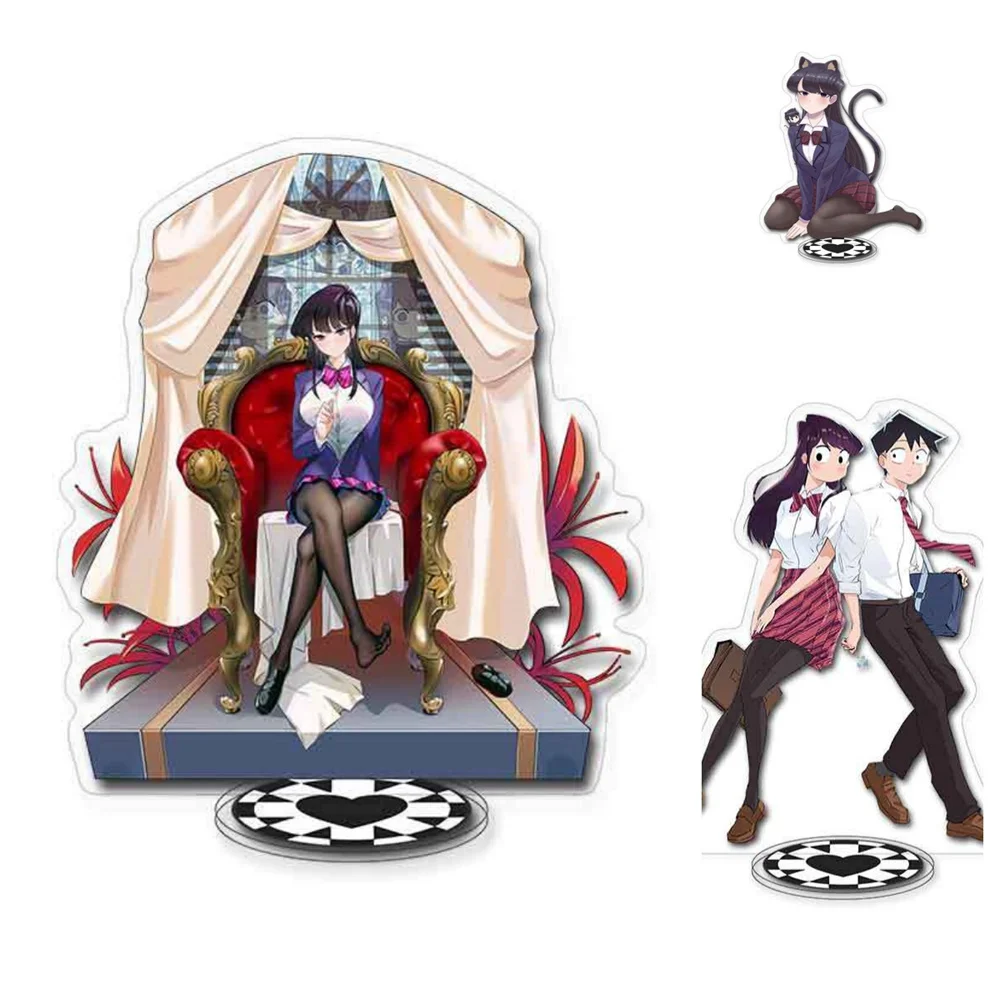 15CM Anime Komi-san wa, Komyushou Desu Acrylic  Charm Characters Ornament Accessories Goods Collection Gifts