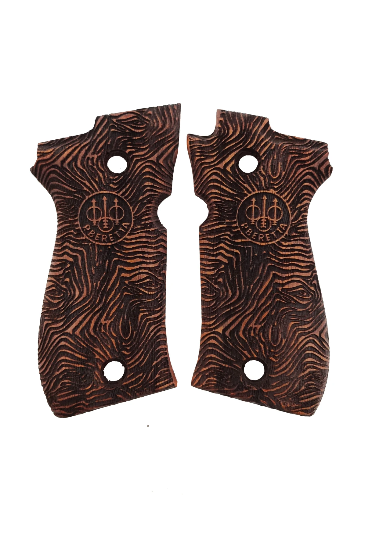 

Beretta 81FS, 84FS, 85FS Compatible Custom Production Laser Cut Wooden Grip Mod4