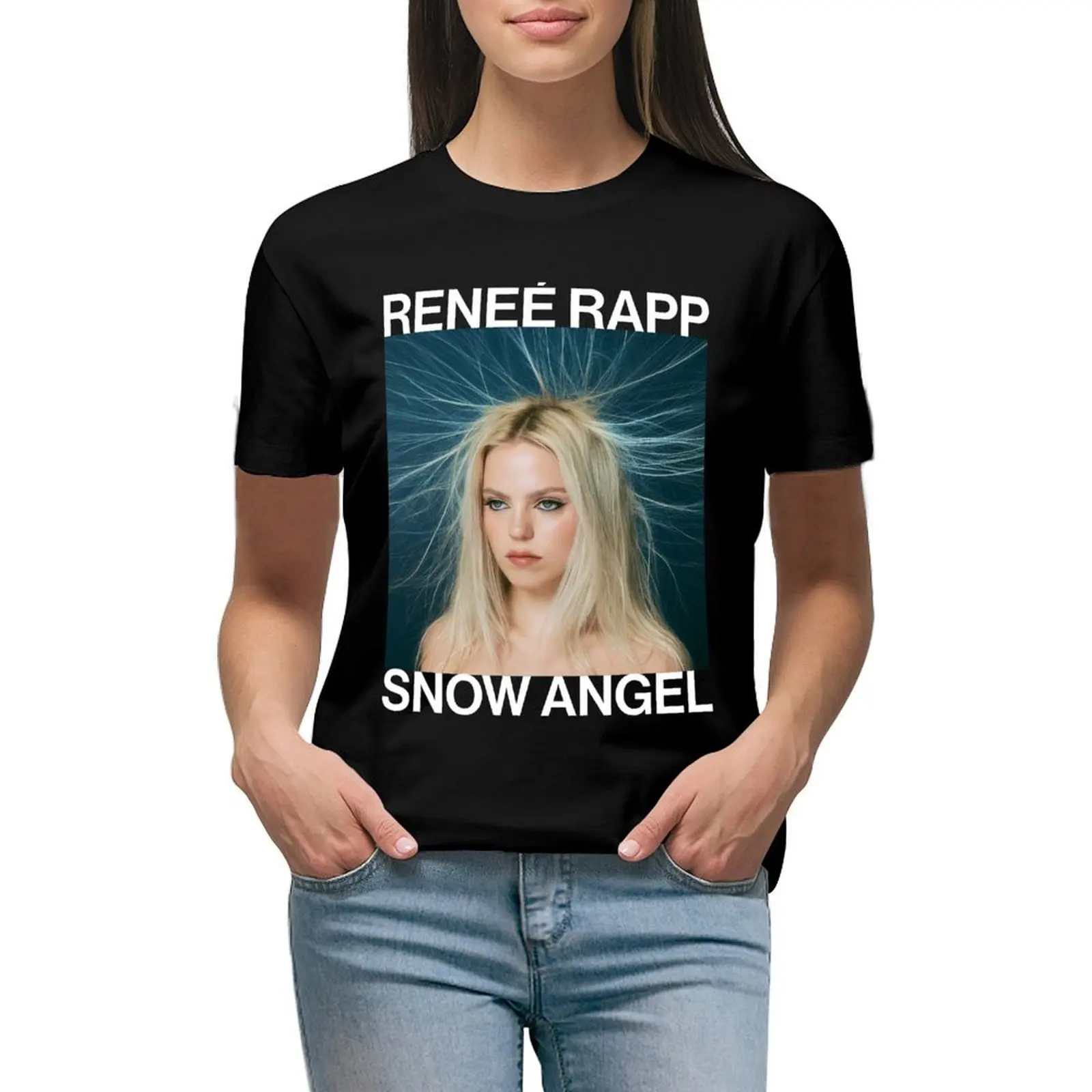 Snow Angel - Reneé Rapp T-shirt summer tops cute tops Womens clothing