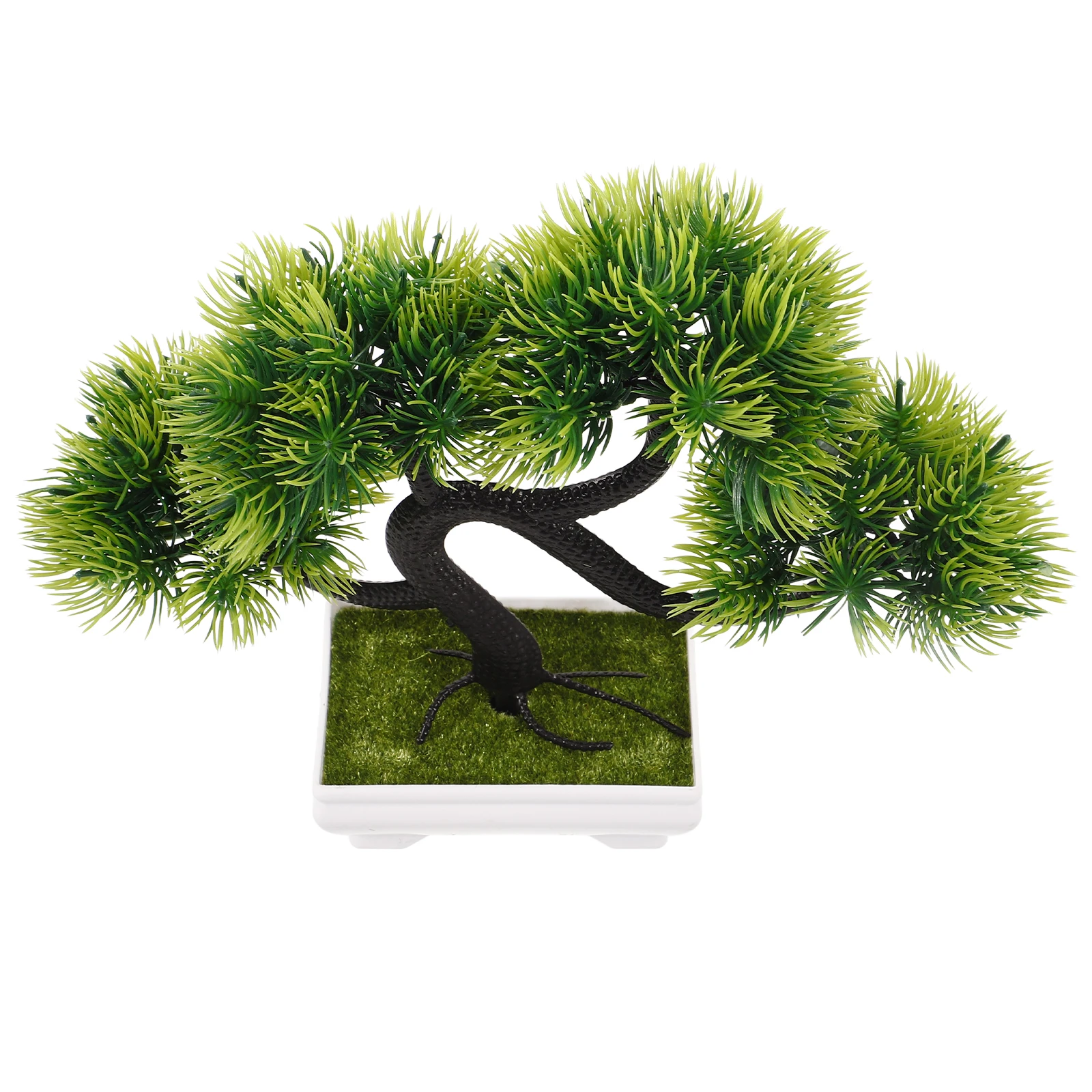 

Artificial Bonsai Fake Pine Potted Artificial Potted Plant Ornament Plant Decor For Desk Home Office Indoor Mini Plants Ornament