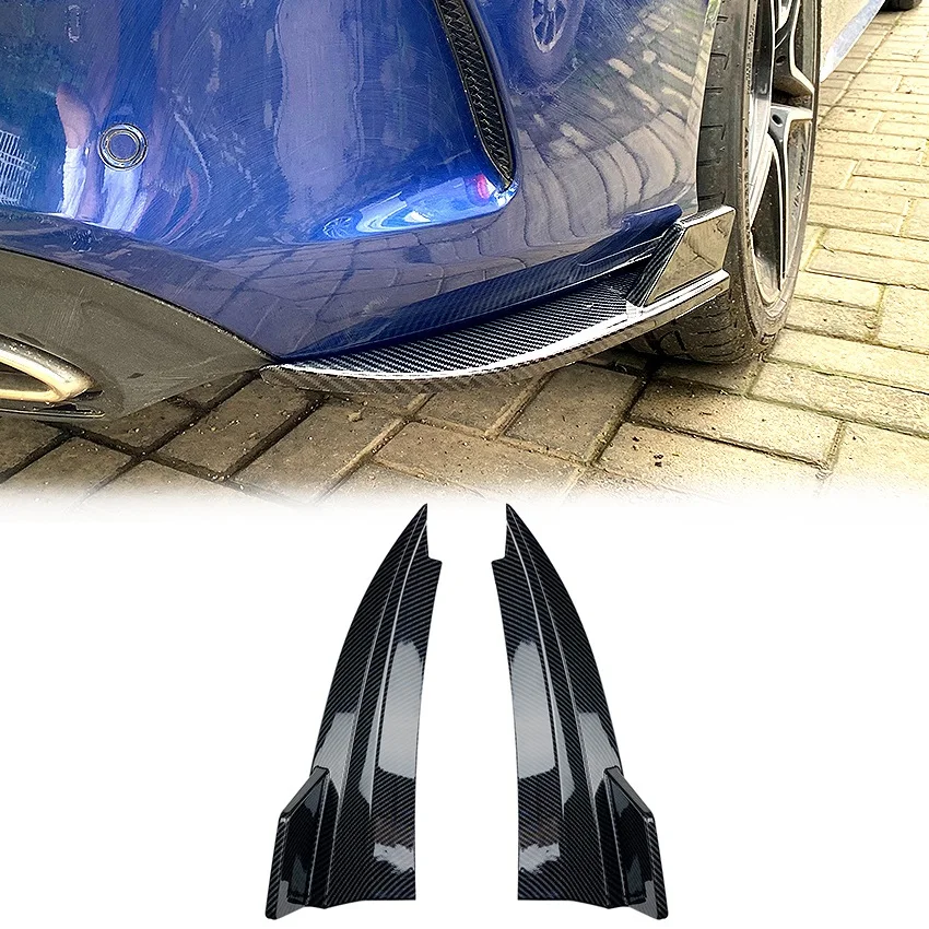 Car Rear Bumper Lip Diffuser Splitter Spoiler for Mercedes Benz C-Class Coupe C205 C200 260 C43 C63 AMG Carbon