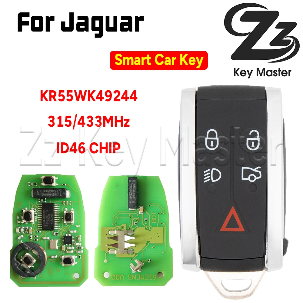 

Zz Key Master Smart Card Key KR55WK49244 OE 7953 ID46 CHIP 315/433MHz For Jaguar Keyless Go 2009-2013 XF XF XFR XK XKR