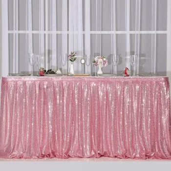 เลื่อมกระโปรงตารางตารางแฟลชผ้าวันเกิด Party Decor งานแต่งงานเทศกาลสี่เหลี่ยมผืนผ้า Glitter ตารางกระโปรงตกแต่ง