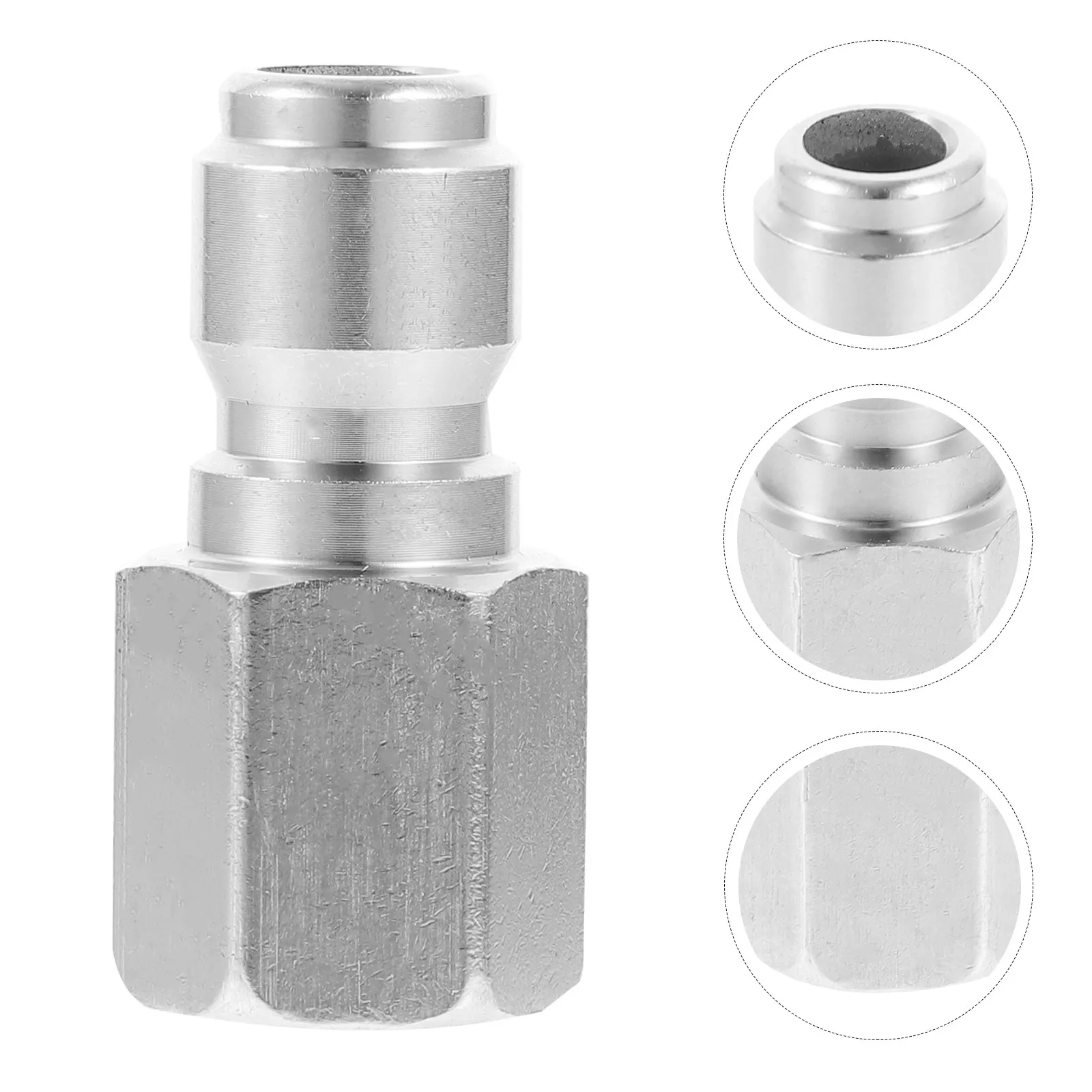 Brass Pressure Washer Quick Connect Adapter High Pressure Hose Pump Coupler for Car Garden Floor Cleaning