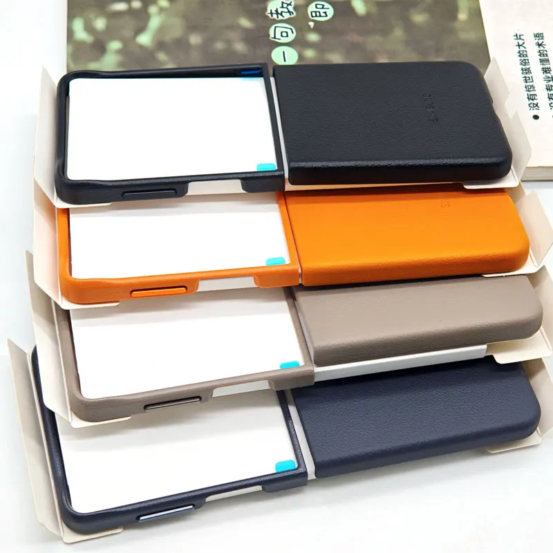 Para Samsung Galaxy Z Flip 7 Flip7 5G Funda de cuero de lujo Protección completa magnética Funda de cuero de alta calidad para Galaxy z flip7