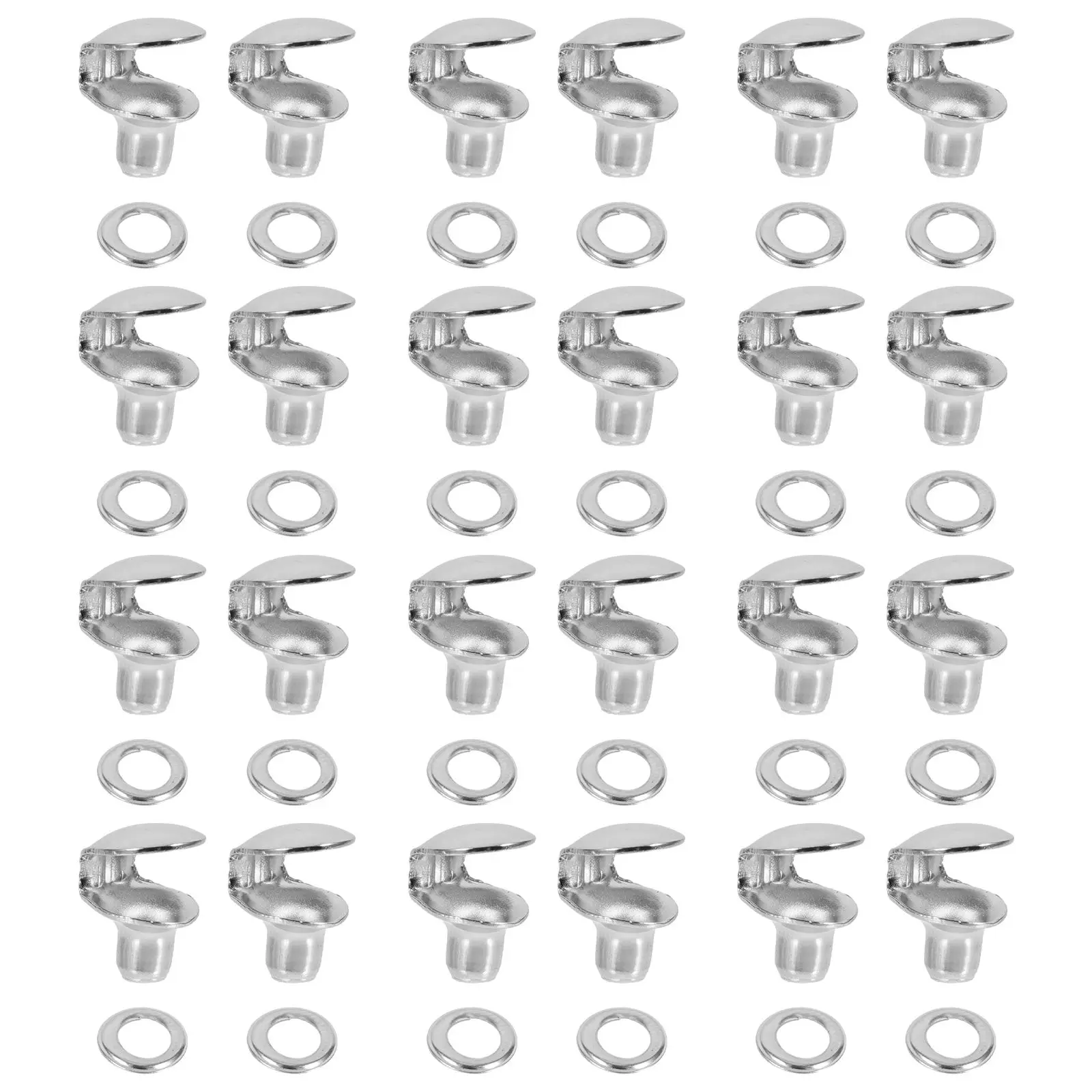

20 Pcs Brass Shoe Lace Buckles Shoelace Accessories DIY Boots Hooks Laces for Sneakers